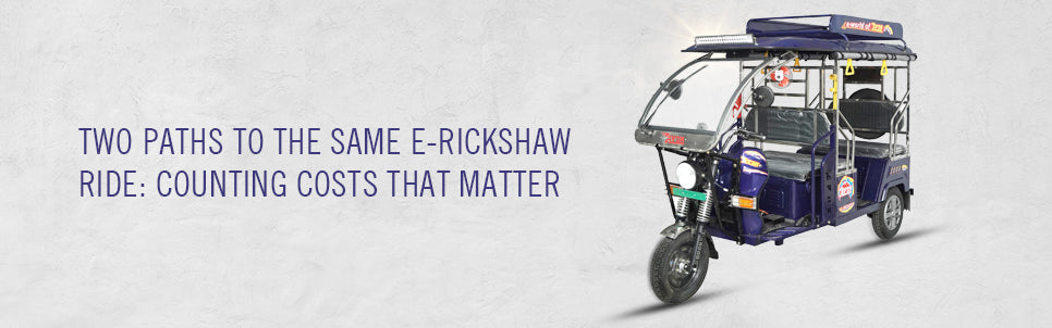 Two Paths to the Same E-Rickshaw Ride: Counting Costs That Matter